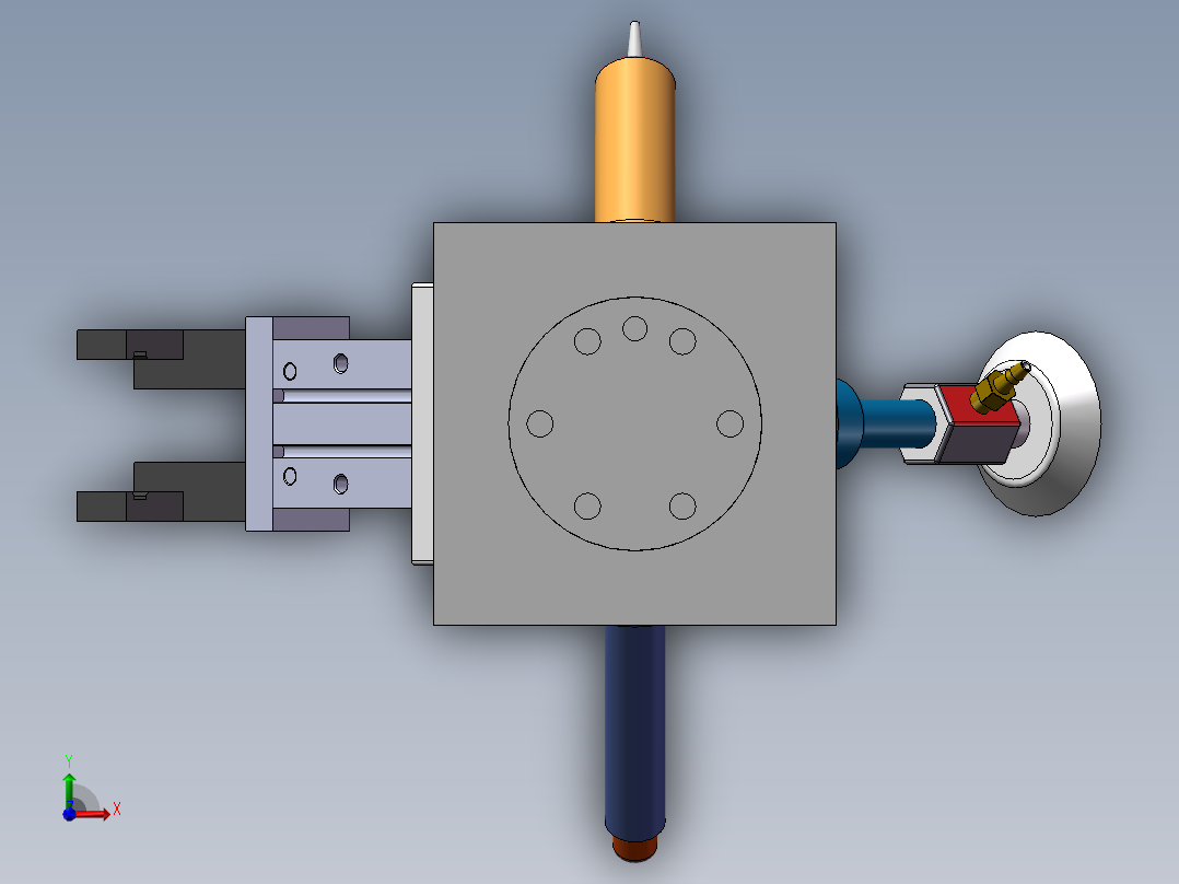 机器人多功能夹爪3d设计图纸前视图