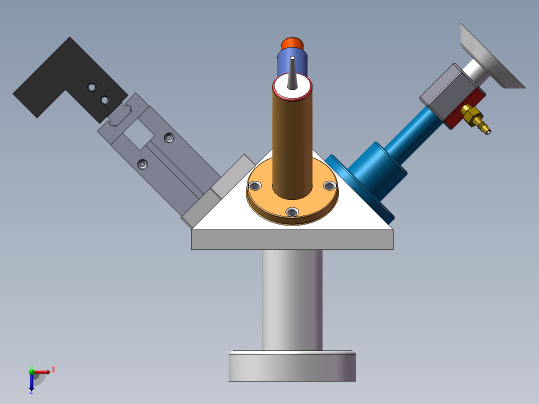 机器人多功能夹爪3d设计图纸俯视图