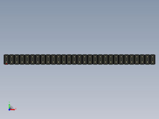 彩色公头100mil（2.54mm）系列-DS1021_black_2x29p_100mil_Type1_rev1.0前视缩略图