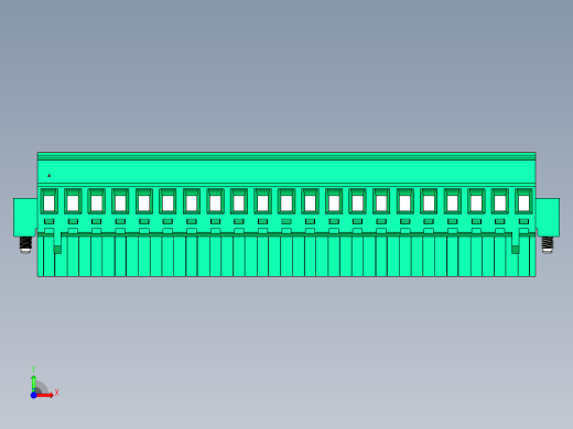 DEGSON 2EDG（M） 系列 5.0mm 螺丝锁紧可插拔接线端子组-2EDGKAM-5.0-21P-14-00AH前视缩略图