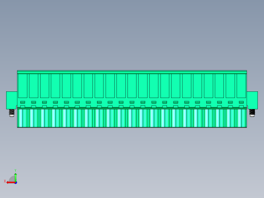 DEGSON 2EDG（M） 系列 5.0mm 螺丝锁紧可插拔接线端子组-2EDGKAM-5.0-21P-14-00AH后视缩略图