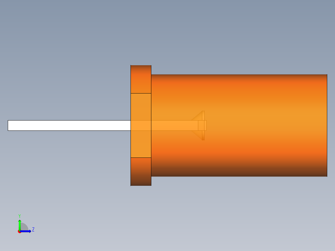 LED_Cylindrical_Orange_D5x9.6mm左视图
