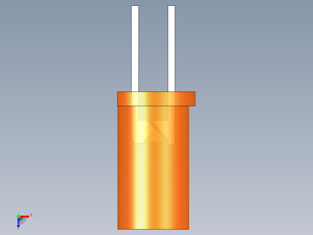 LED_Cylindrical_Orange_D5x9.6mm俯视图