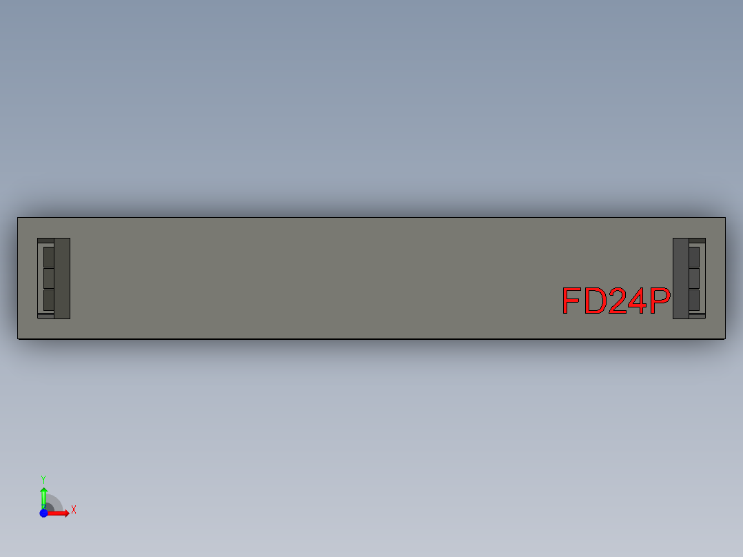 FDC-24 ( DS1018-2.54-24 )前视图