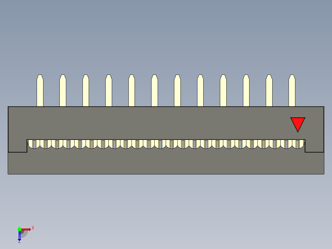 FDC-24 ( DS1018-2.54-24 )俯视图