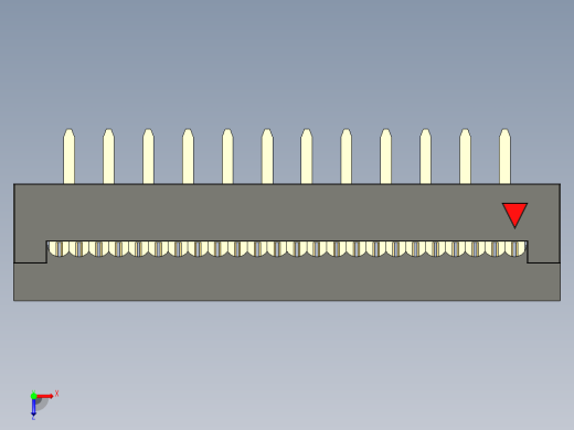 FDC-24 ( DS1018-2.54-24 )俯视缩略图