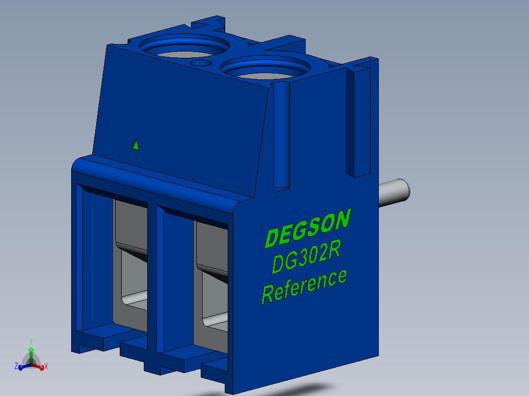 DEGSON DG302 系列 5.0 接线端子-DG302R-5.0-xxP-12-00AH主视图