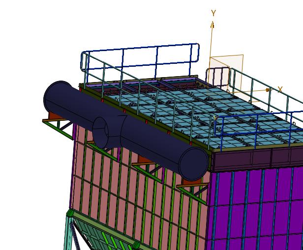 反吹袋式大型集尘式除尘器