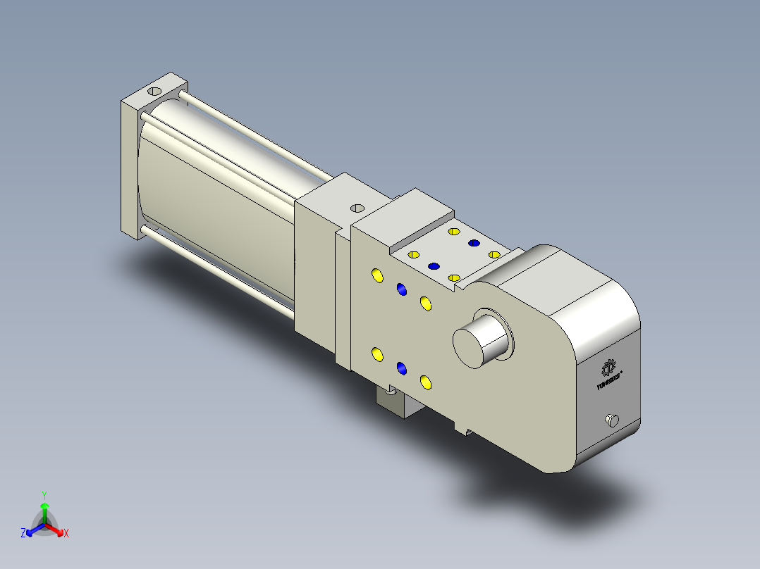 德克斯TUNKERS气缸数模KS_80_2_A00_T08_105GRAD主视图
