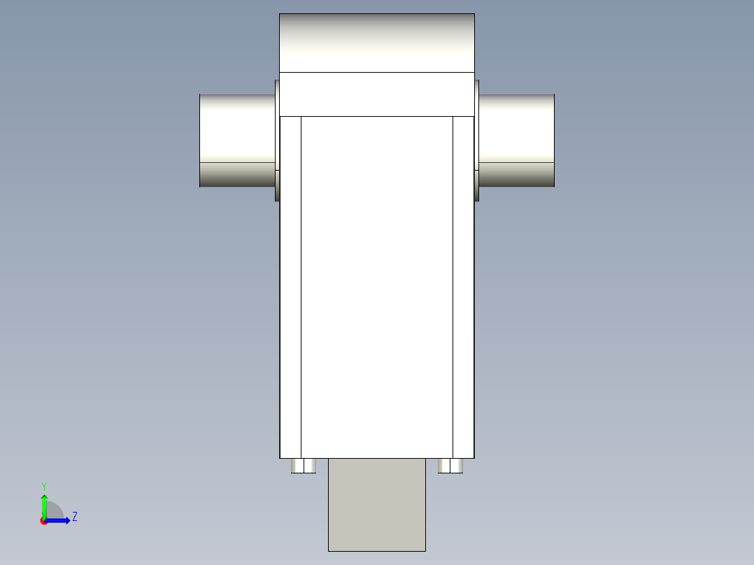 德克斯TUNKERS气缸数模KS_80_2_A00_T08_105GRAD左视图