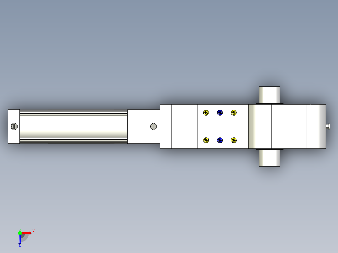德克斯TUNKERS气缸数模KS_80_2_A00_T08_105GRAD俯视图