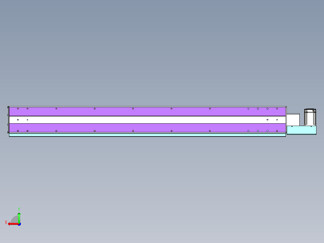 威洛博VBF同步带传动一般环境VBF14-L45-S1150-BL-ZP40-C3后视图
