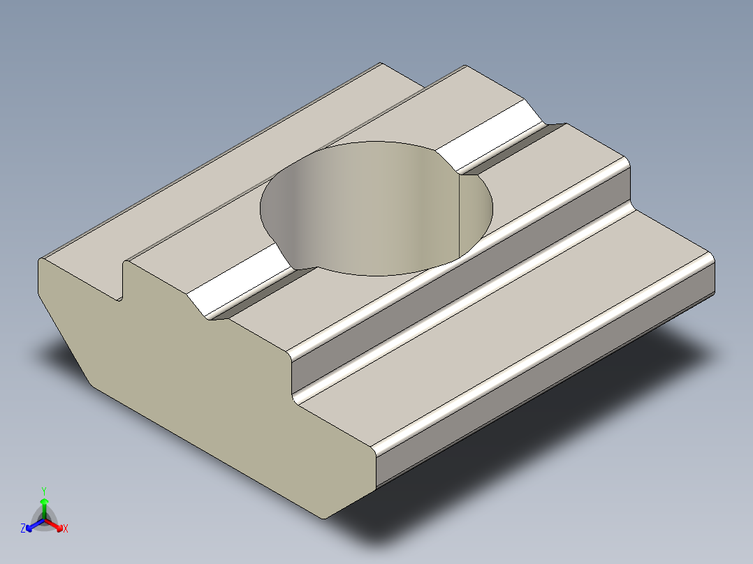 型材-BR 8 SLOT M8 SLIDE BLOCK KJN514931主视图