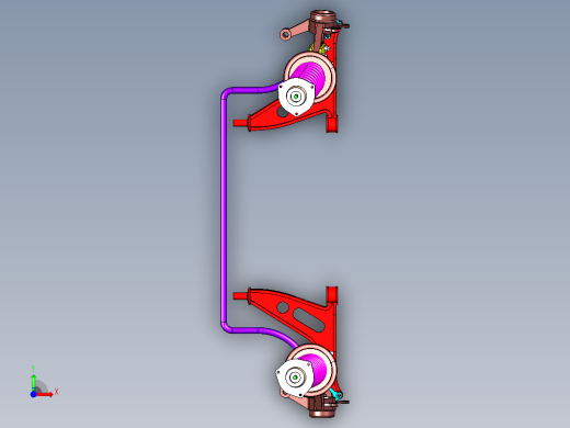 P107-凯美瑞轿车的前麦弗逊独立悬架设计及三维catia建模前视缩略图