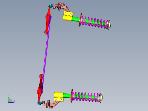 P107-凯美瑞轿车的前麦弗逊独立悬架设计及三维catia建模左视缩略图