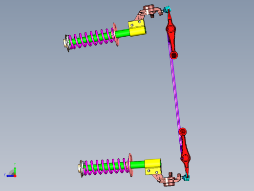 P107-凯美瑞轿车的前麦弗逊独立悬架设计及三维catia建模右视缩略图