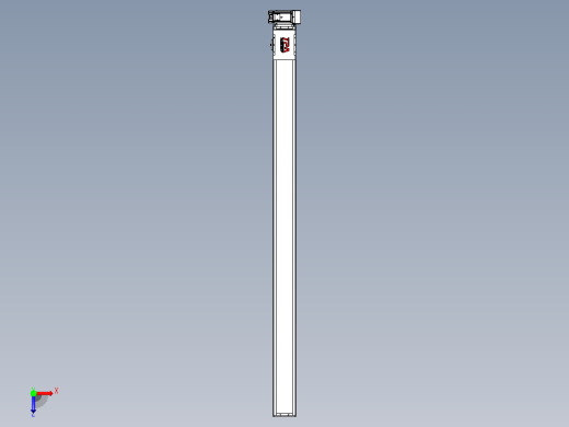 同步带全封闭直线模组TPA-HCB-110D-90-L1700-LU-Y-P40-N3俯视缩略图
