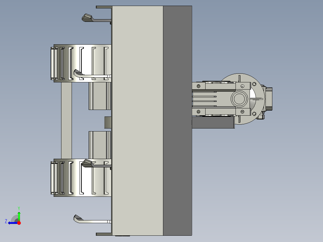 履带式微耕机的结构设计含三维图983300==400ku右视图