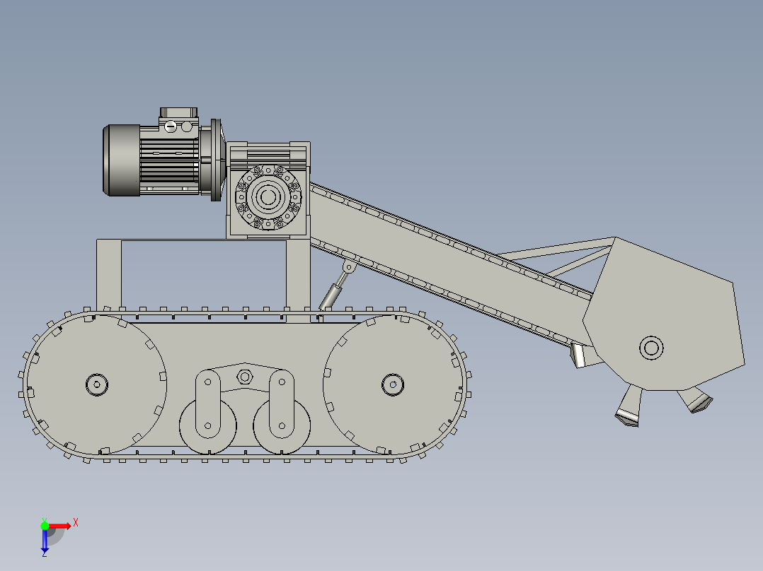 履带式微耕机的结构设计含三维图983300==400ku俯视图