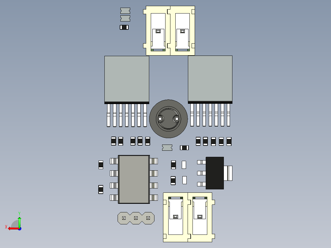 驱动程序 BTN7971后视图