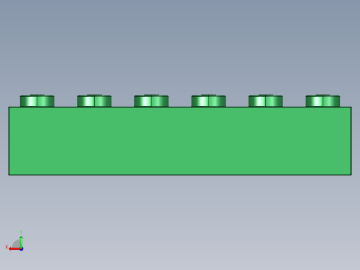 乐高套装 4421基本积木-4111844 - 3009 Dark Green Brick 1 x 6.STEP后视缩略图