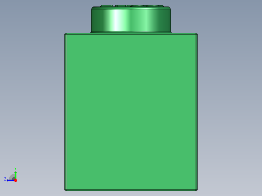 乐高套装 4421基本积木-4111844 - 3009 Dark Green Brick 1 x 6.STEP右视缩略图