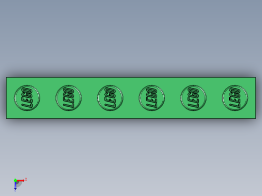 乐高套装 4421基本积木-4111844 - 3009 Dark Green Brick 1 x 6.STEP俯视缩略图