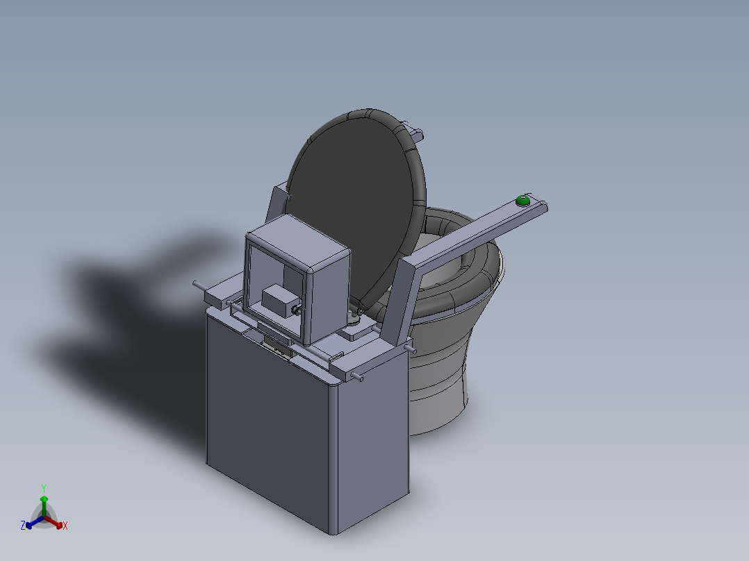 2_智能马桶正等轴测图