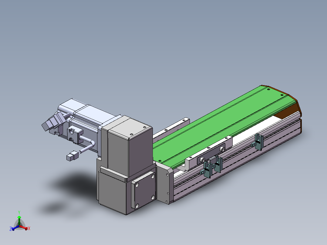 MTB同步带半封闭MTB10-RU-200W主视图