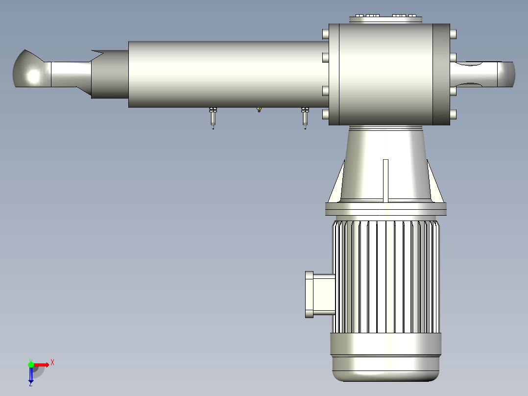 LAP - 普通丝杠电动推杆俯视图