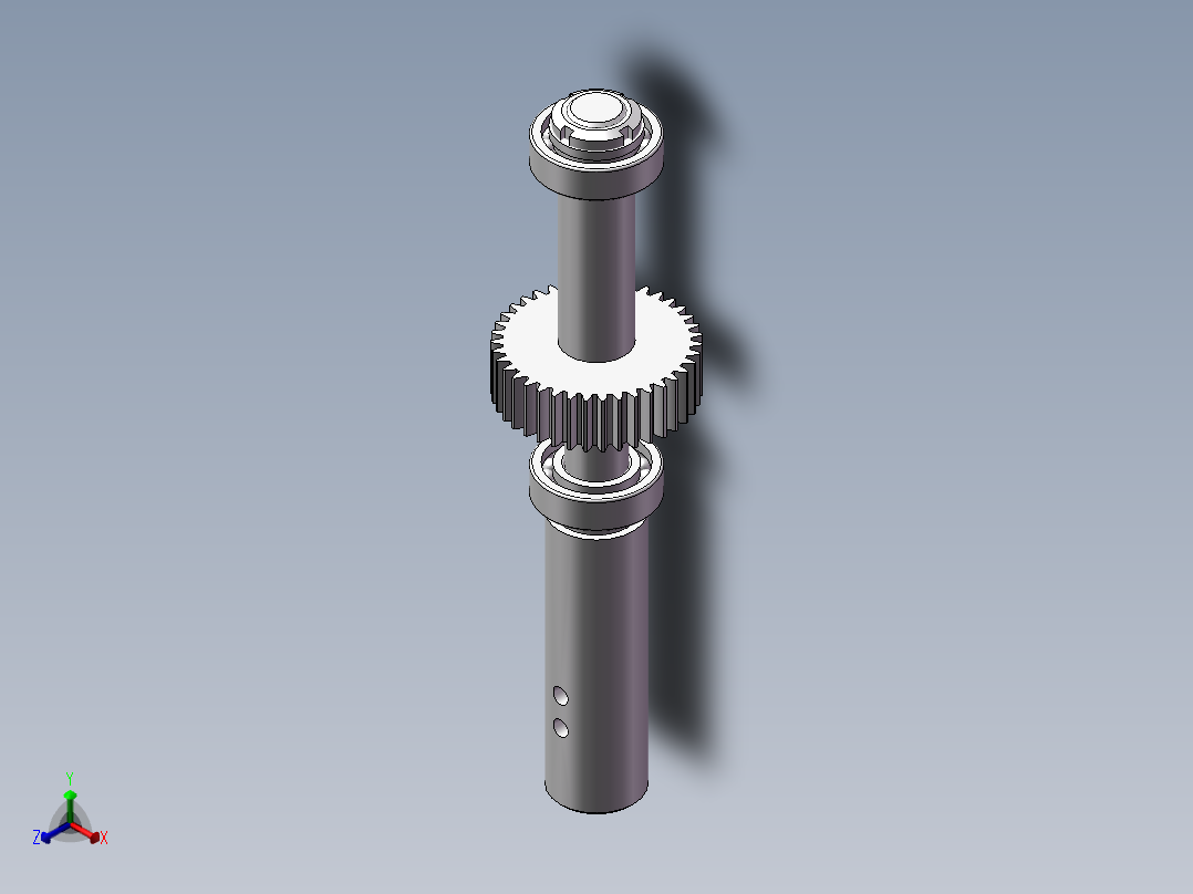 半轴壳体顶面及侧面孔加工组合机床多轴箱设计正等轴测图