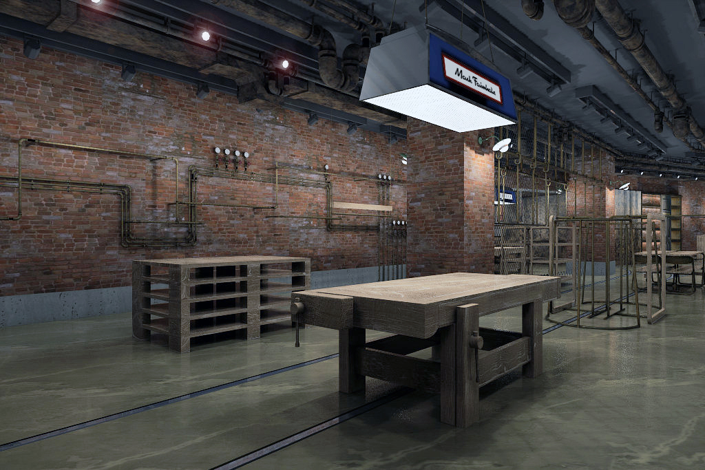 品牌男装专卖店CAD和效果图