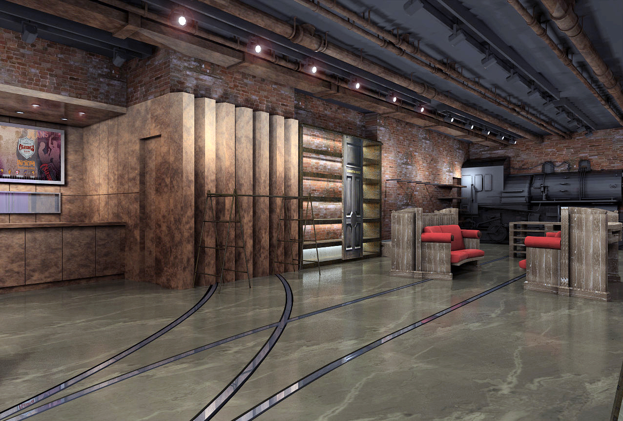 品牌男装专卖店CAD和效果图