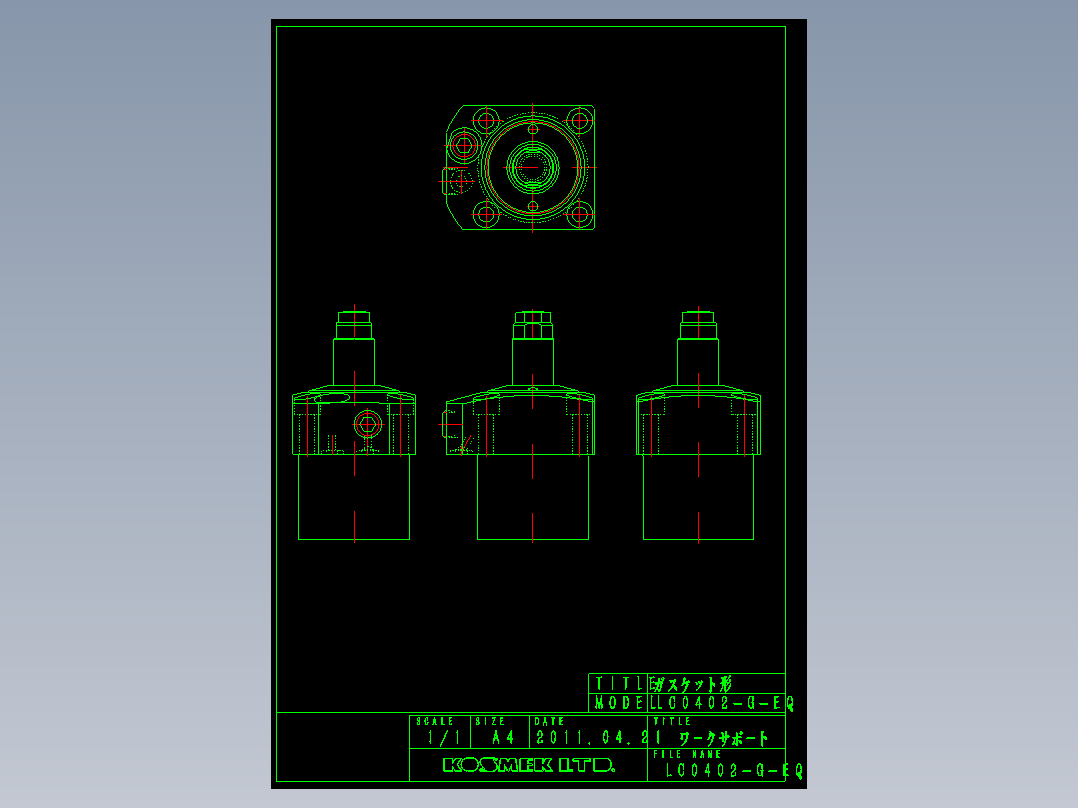 KOSMEKLC0402-G-EQ多系列多零件图纸模型多系列多零件图纸模型