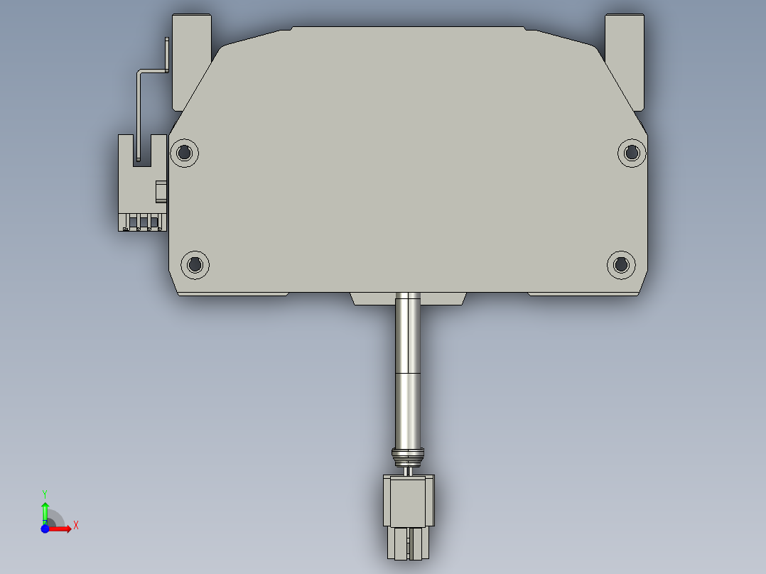 东锦丝杆传动-直线滑台模组DH135-C-L10-S150-BC-P400W-C3前视图