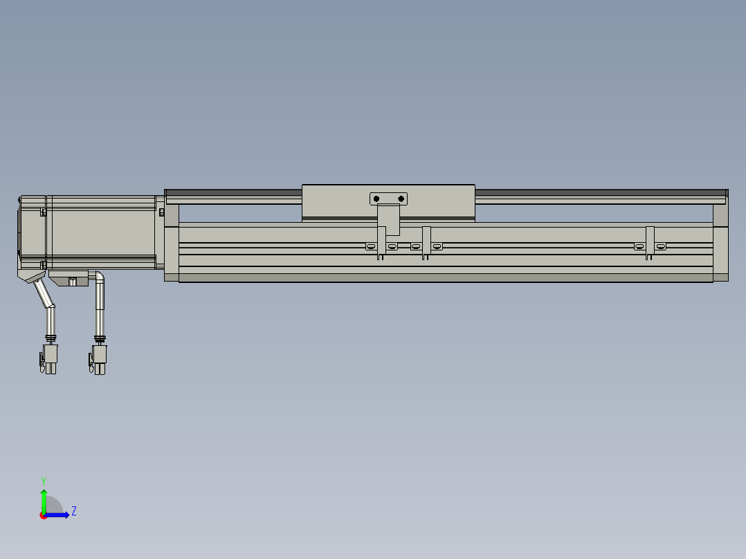 东锦丝杆传动-直线滑台模组DH135-C-L10-S150-BC-P400W-C3左视图