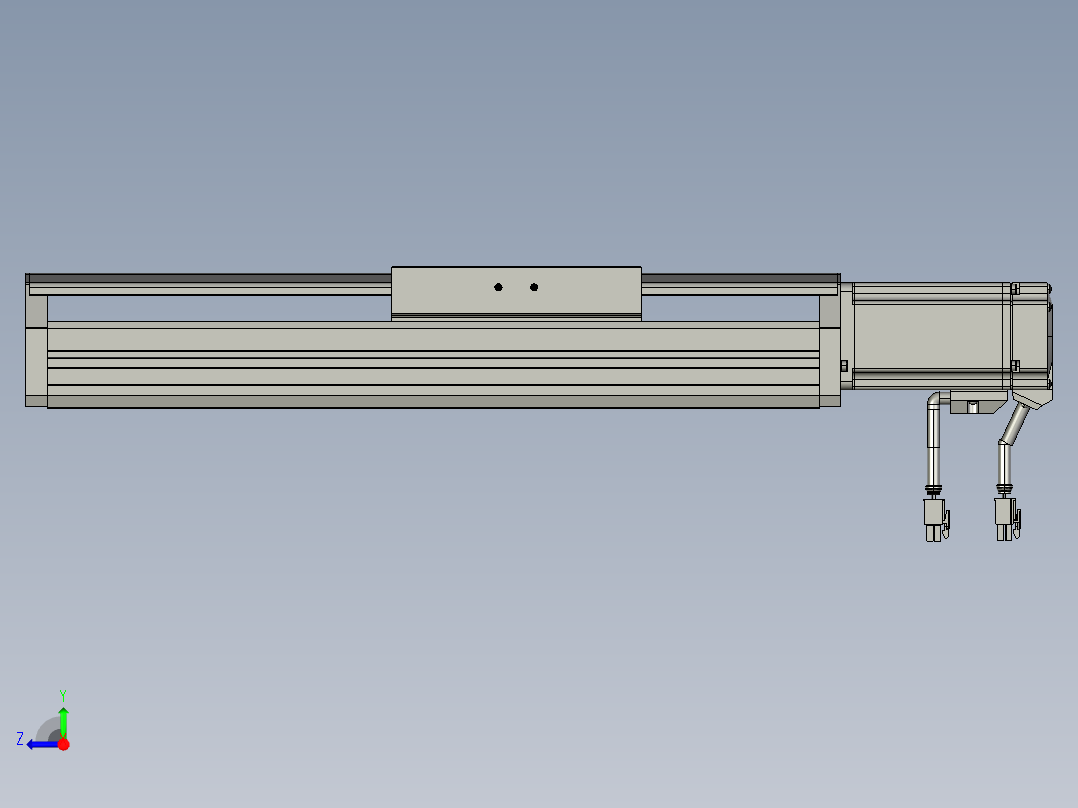 东锦丝杆传动-直线滑台模组DH135-C-L10-S150-BC-P400W-C3右视图
