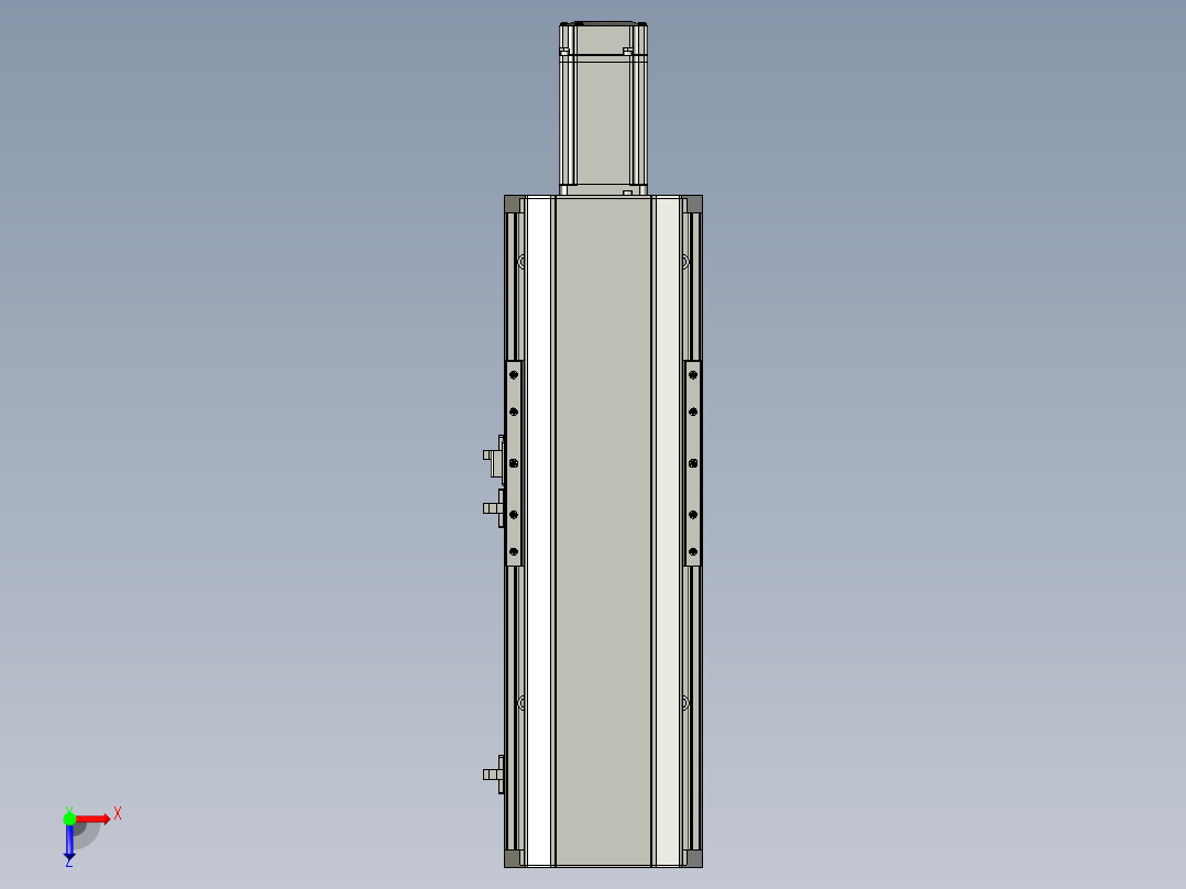 东锦丝杆传动-直线滑台模组DH135-C-L10-S150-BC-P400W-C3俯视图