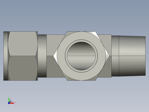 卡套式工业通用硬管接头16_rbu-s前视缩略图