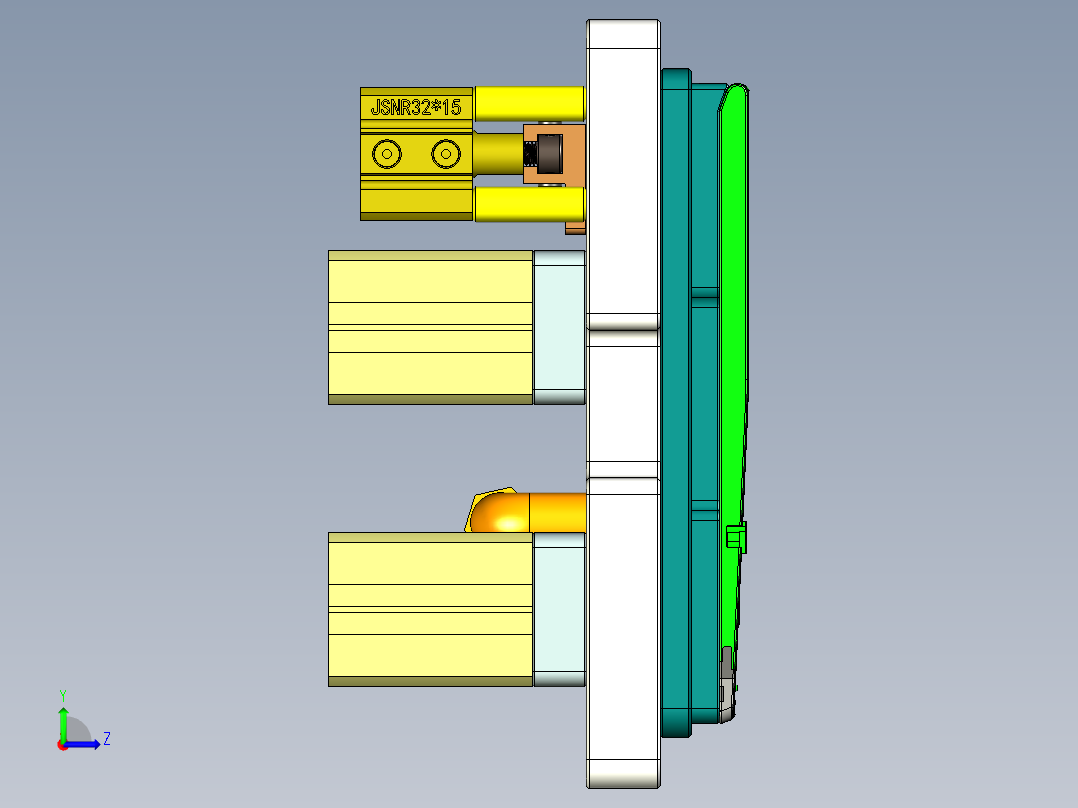 CS19-WWAB-C-CNC6笔记本CNC工装夹具三维模型-180809左视图