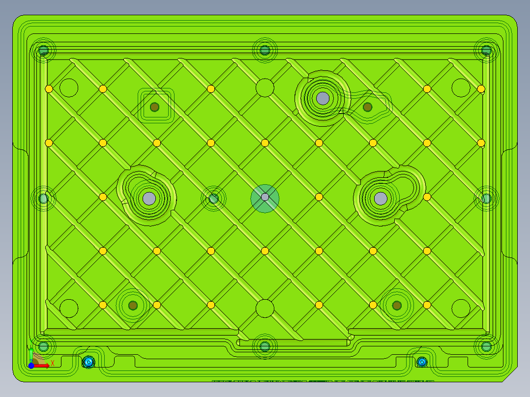 X1-A-笔记本CNC工装夹具三维模型CNC5-200727前视图
