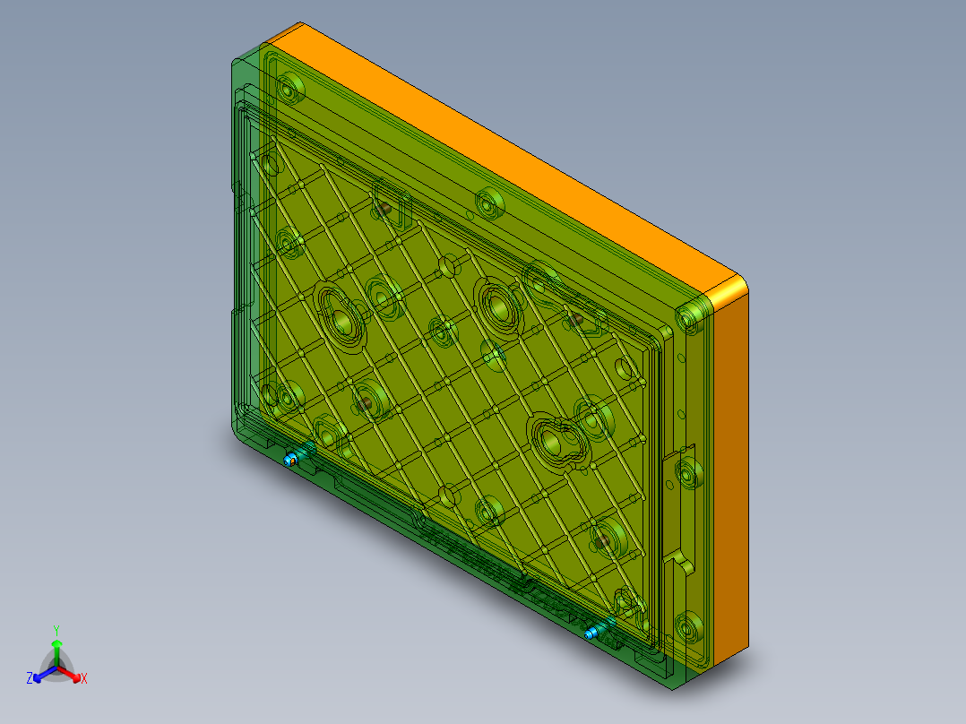 X1-A-笔记本CNC工装夹具三维模型CNC5-200727正等轴测图
