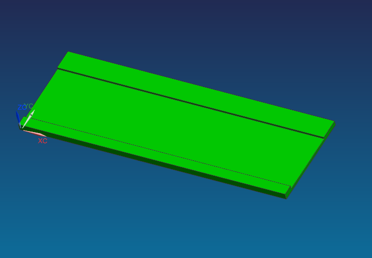 窄长条铝板飞面CNC工装治具模型