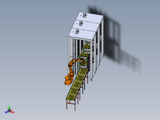 物料存放生产线