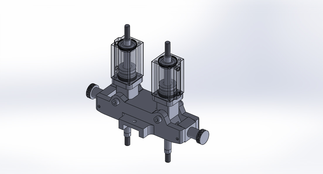 专用气动缸（带机械机构组合的双缸）40x16x50 mm