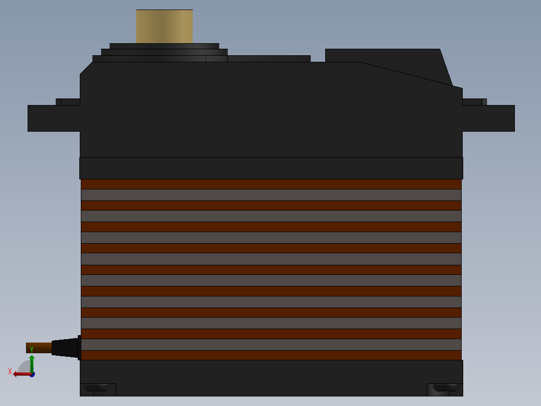 舵机(116)后视图