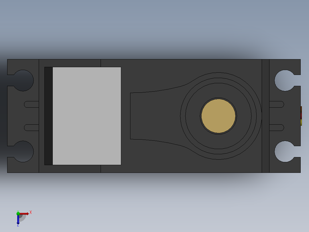 舵机(116)俯视图