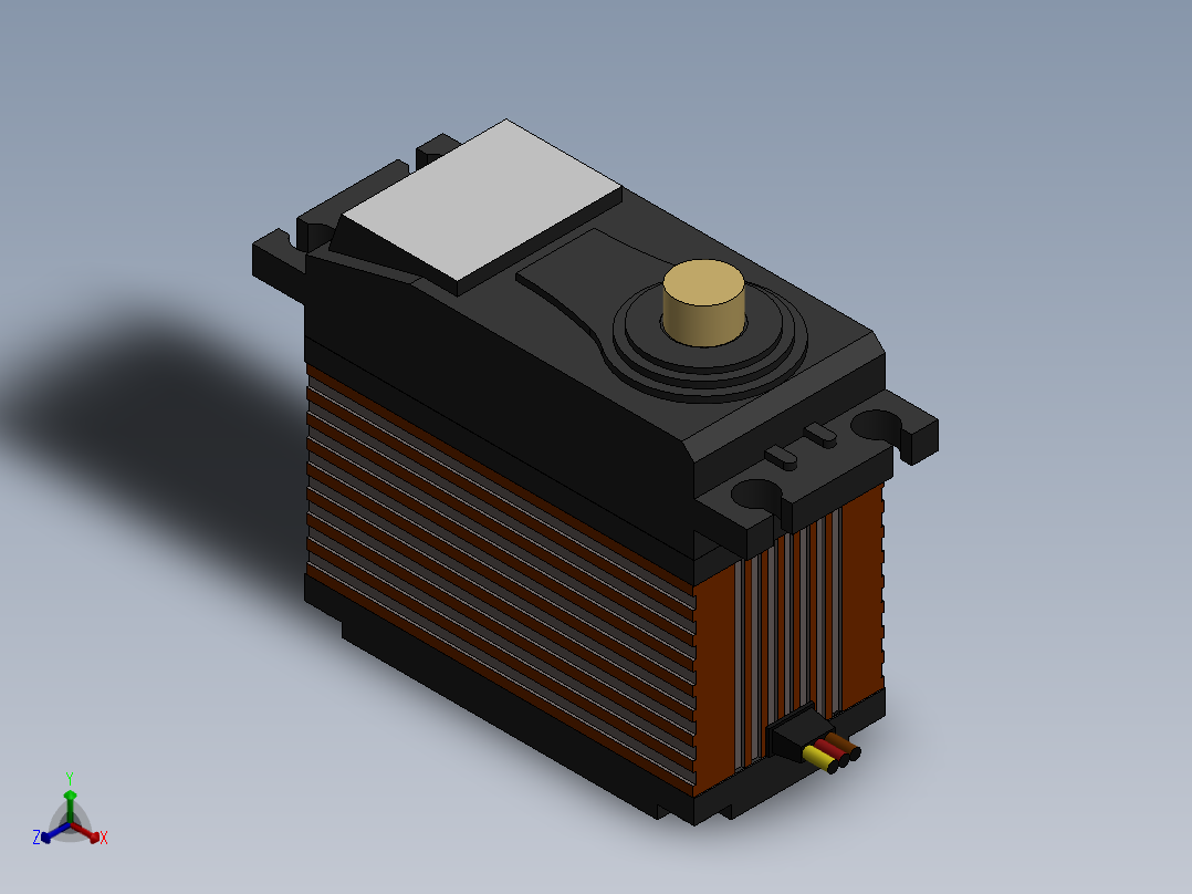 舵机(116)正等轴测图