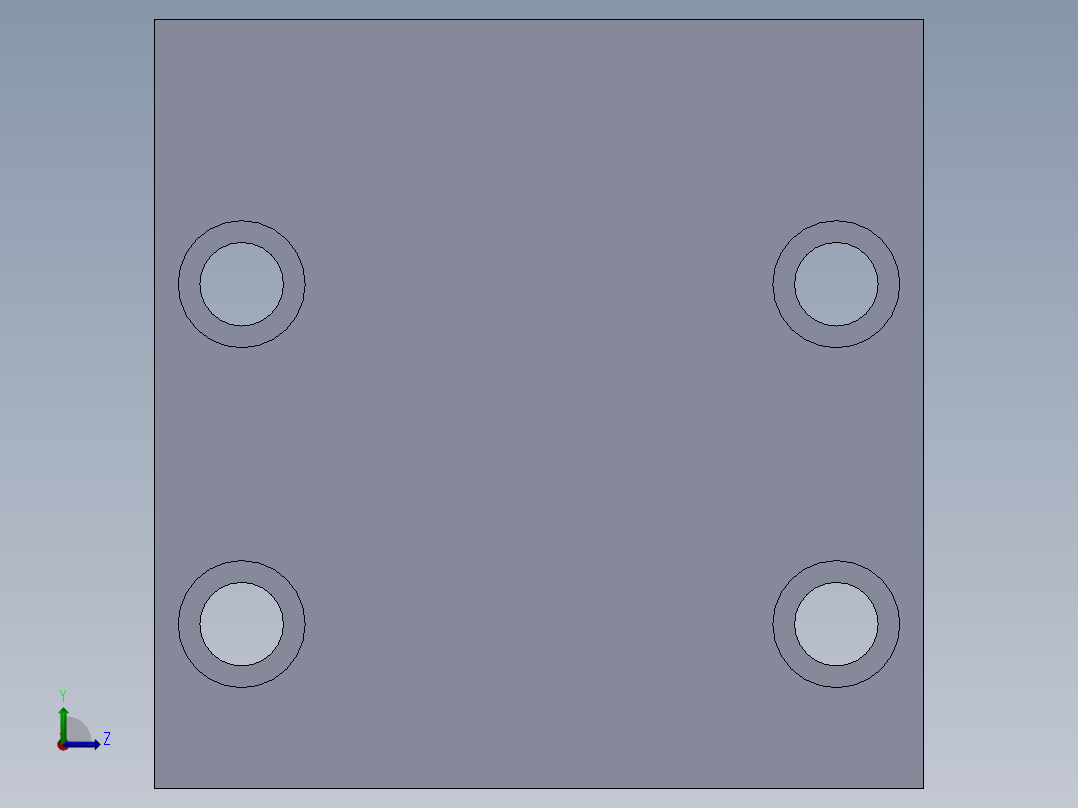 定制液压块左视图