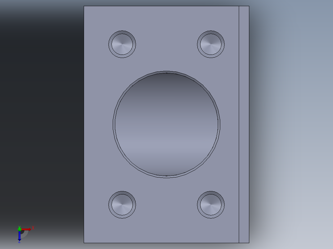 定制液压块俯视图